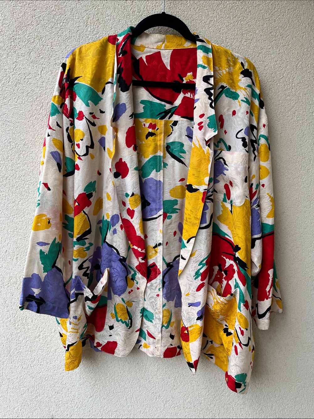 Vintage Made In Hong Kong Silk Robe/Jacket